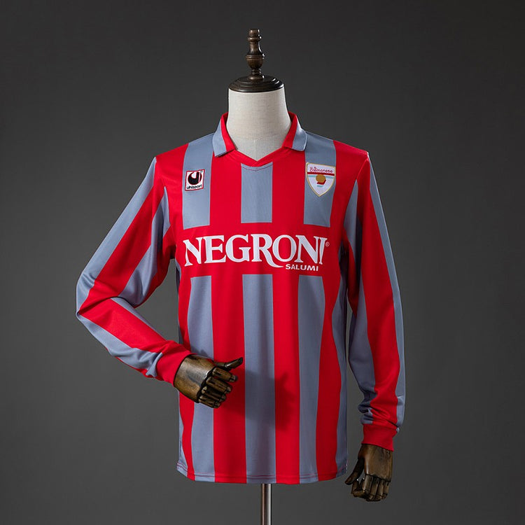 Cremonese 1995/96 Home Long Sleeve Retro Kit front view