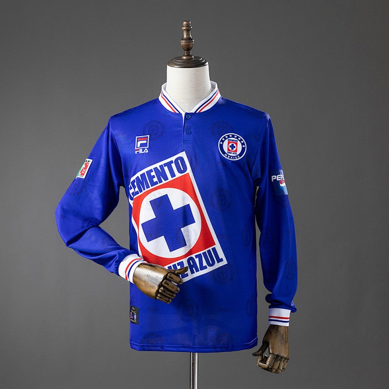 Cruz Azul 1998 Home Long Sleeve Retro Kit front view
