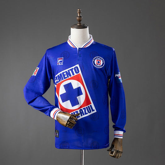 Cruz Azul 1998 Home Long Sleeve Retro Kit front view