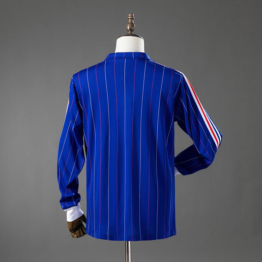 France 1980/82 Home Long Sleeve Retro Kit back view