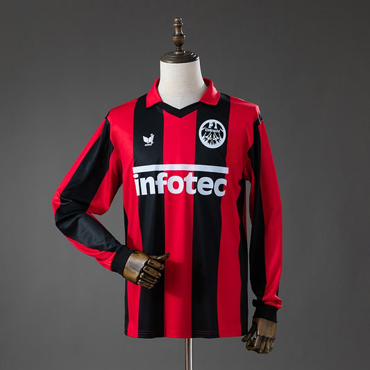 Eintracht Frankfurt 1983/84 Home Long Sleeve Retro Kit front view