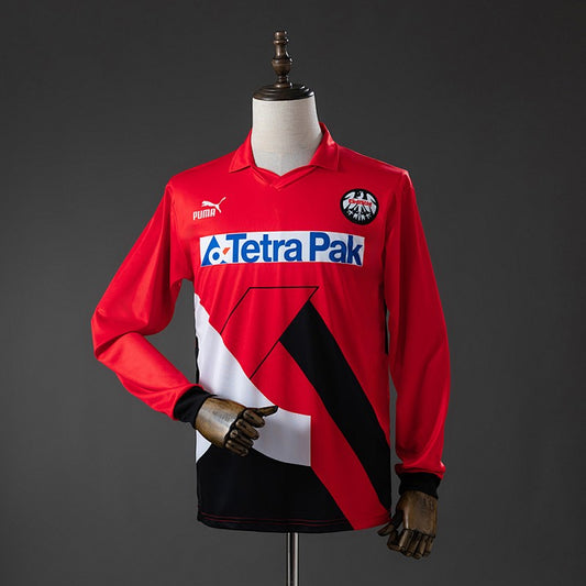 Eintracht Frankfurt 1993/95 Home Long Sleeve Retro Kit front view