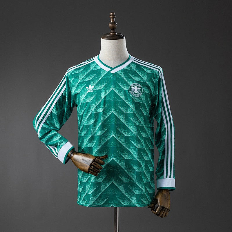 Germany 1990/91 Away Long Sleeve Retro Kit front view