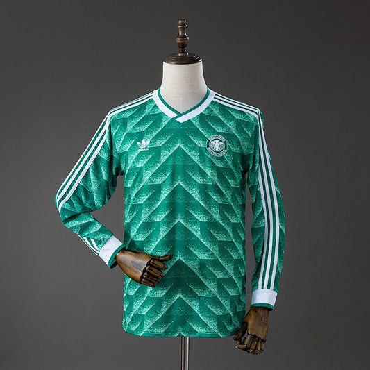 Germany 1990/91 Away Long Sleeve Retro Kit front view