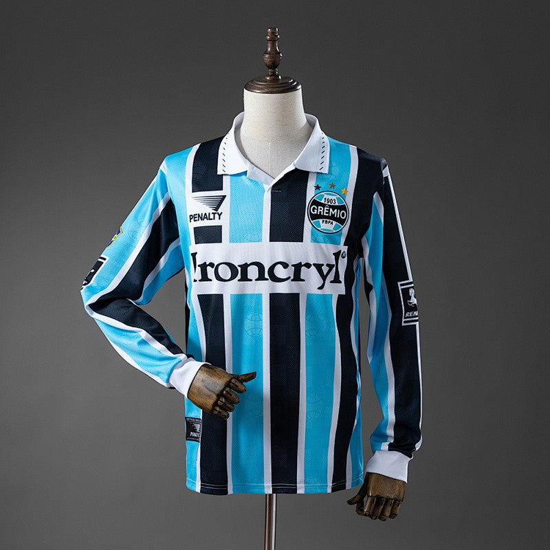 Grêmio 1997/98 Home Long Sleeve Retro Kit front view