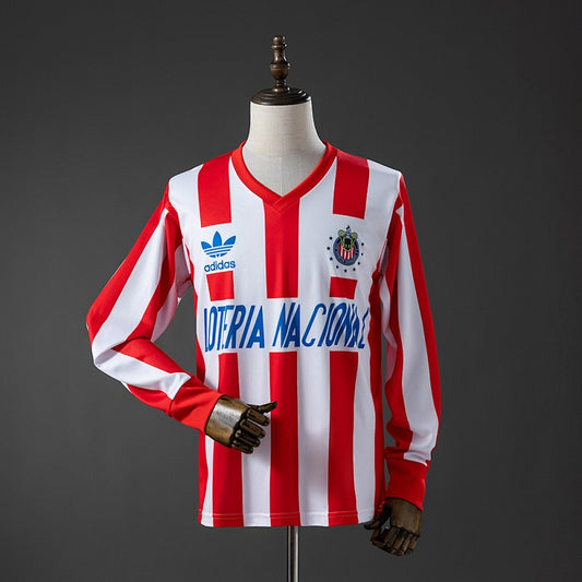 Guadalajara 1991/92 Home Long Sleeve Retro Kit front view