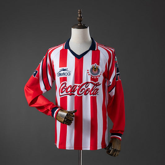 Guadalajara 1998/99 Home Long Sleeve Retro Kit front view