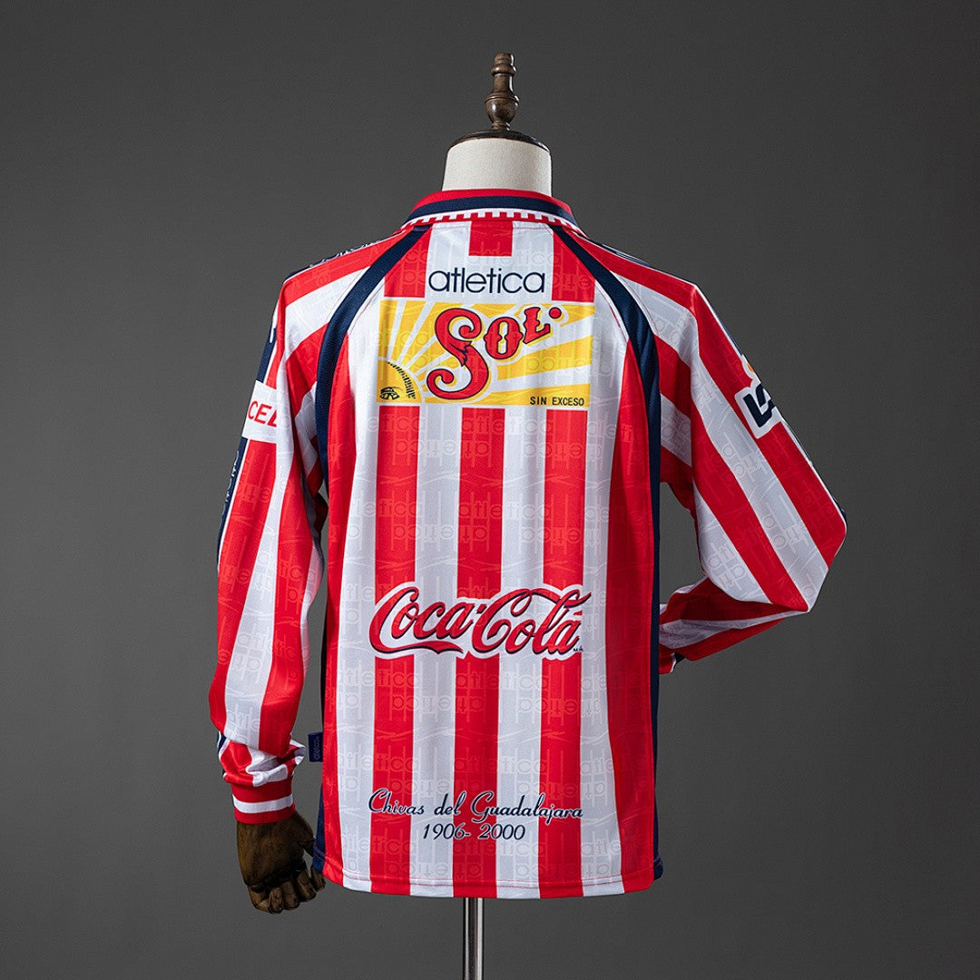 Guadalajara 1999/00 Home Long Sleeve Retro Kit back view