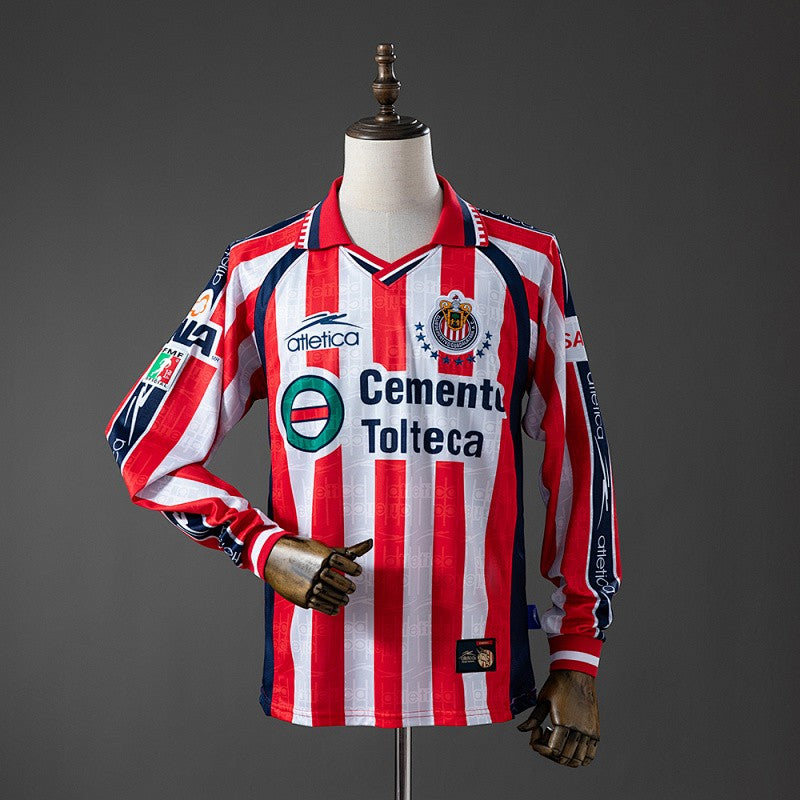 Guadalajara 1999/00 Home Long Sleeve Retro Kit front view
