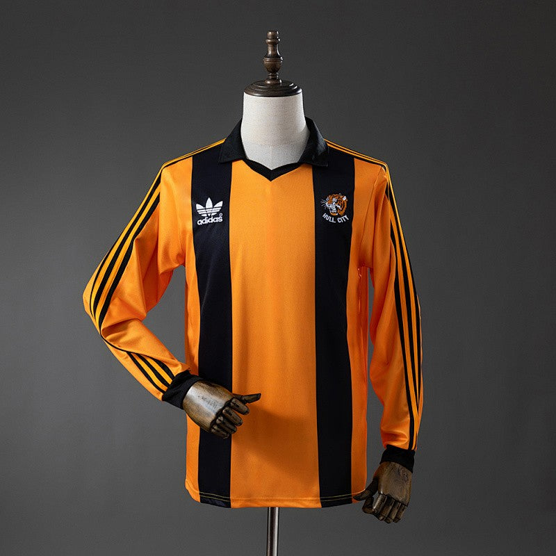Hull City 1981/82 Home Long Sleeve Retro Kit front view