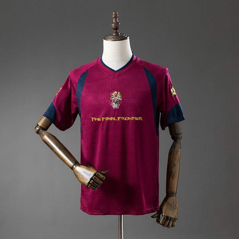 Iron Maiden x West Ham United 2010 Away Retro Kit front view