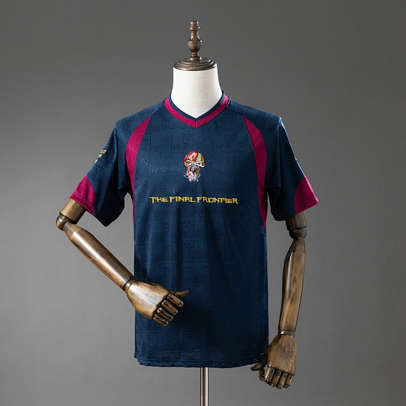 Iron Maiden x West Ham United 2010 Home Retro Kit front view