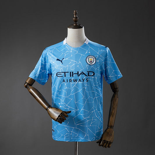 Manchester City 2020/21 Home Retro Kit front view