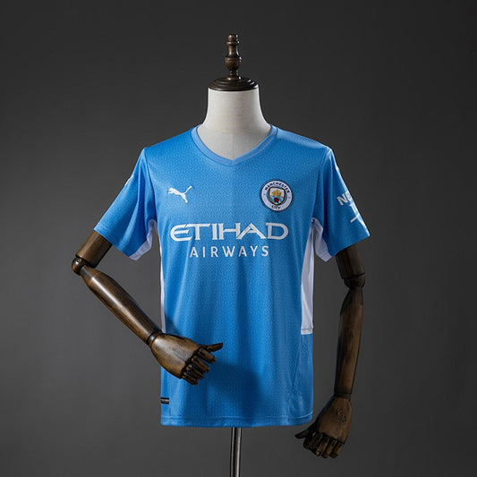 Manchester City 2021/22 Home Retro Kit front view