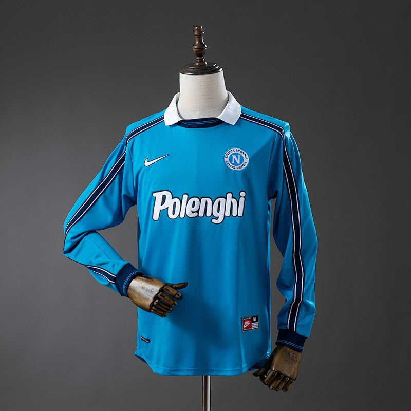 Napoli 1998/99 Home Long Sleeve Retro Kit front view