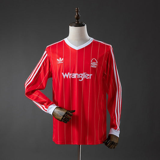 Nottingham Forest 1982/84 Away Long Sleeve Retro Kit front view