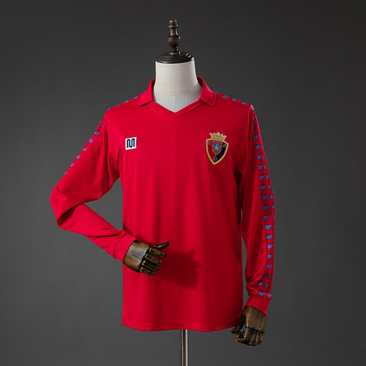 CA Osasuna 1983 Home Long Sleeve Retro Kit front view