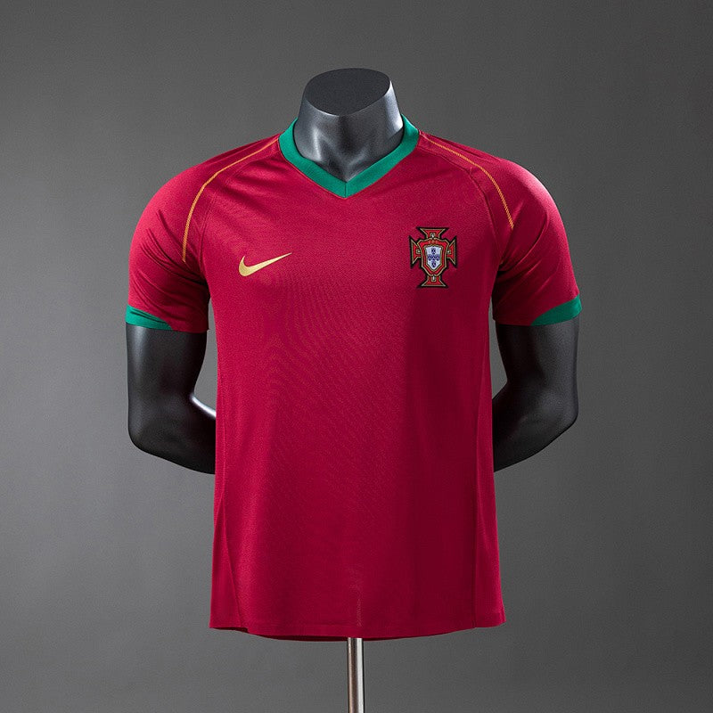 Portugal 2006 Home Player Retro Kit front view