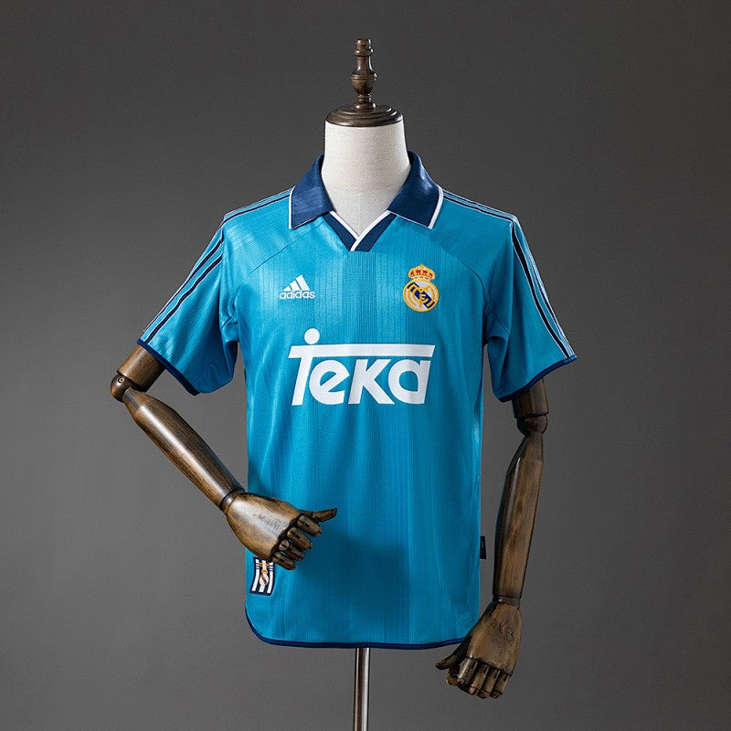 Real Madrid 1999/00 Third Retro Kit front view