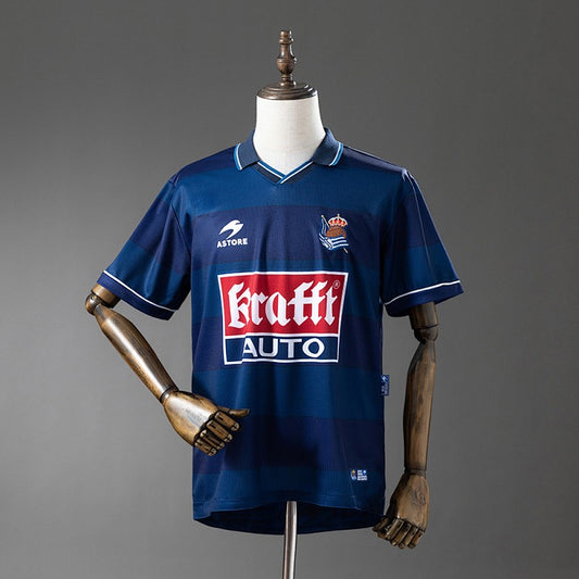 Real Sociedad 1999/00 Away Retro Kit front view