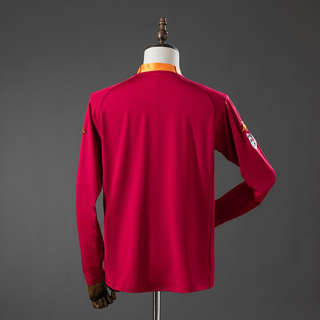 AS Roma 2000/01 Home Long Sleeve Retro Kit back view