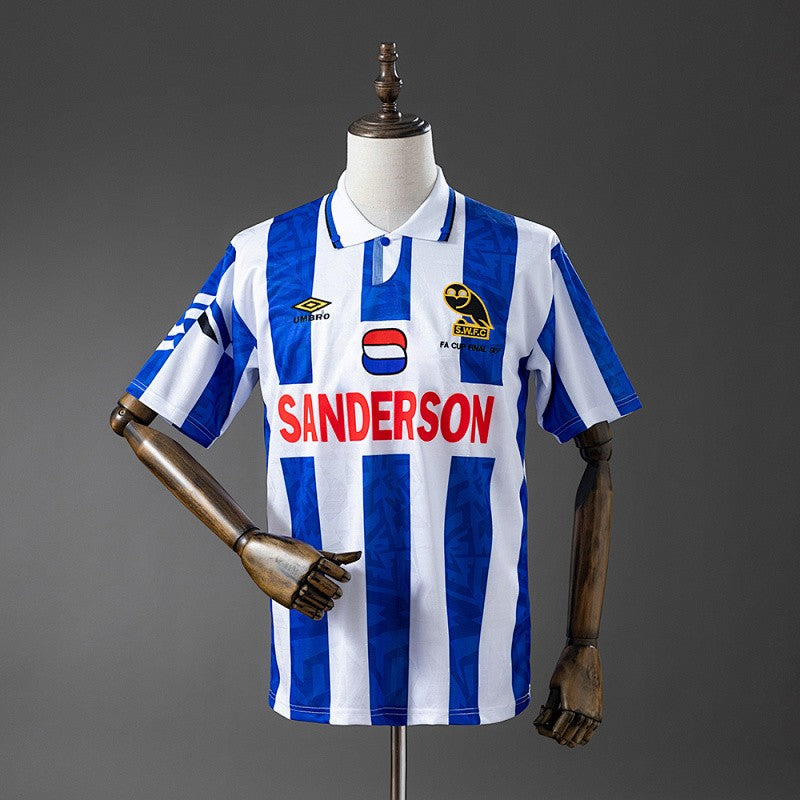 Sheffield Wednesday 1992/93 Home Retro Kit front view