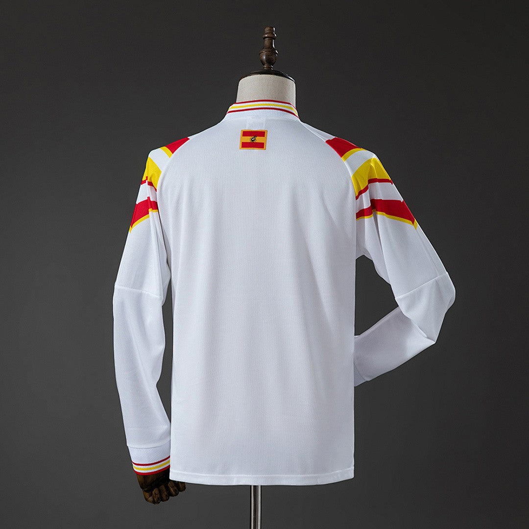 Spain 1996 Away Long Sleeve Retro Kit back view