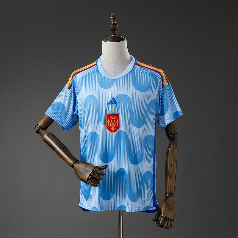 Spain 2022 Away Retro Kit front view
