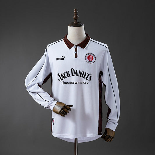 FC St. Pauli 1999/00 Home Long Sleeve Retro Kit front view