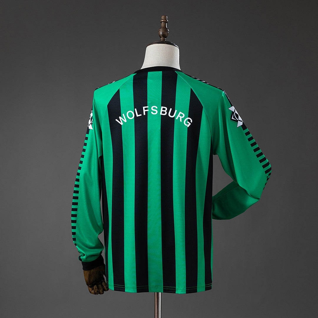 VfL Wolfsburg 1995/96 Away Long Sleeve Retro Kit back view