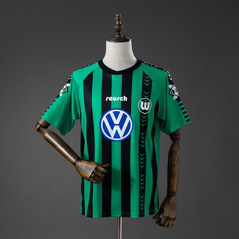 VfL Wolfsburg 1995/96 Away Retro Kit front view