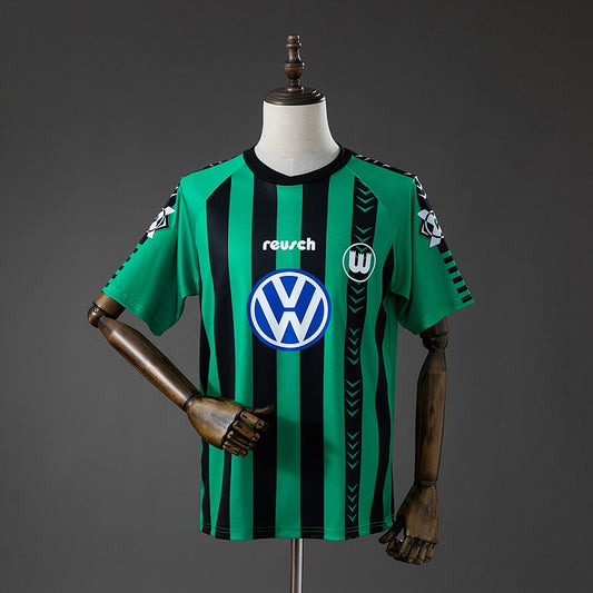 VfL Wolfsburg 1995/96 Away Retro Kit front view