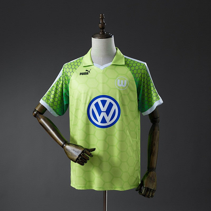VfL Wolfsburg 1997/98 Home Retro Kit front view