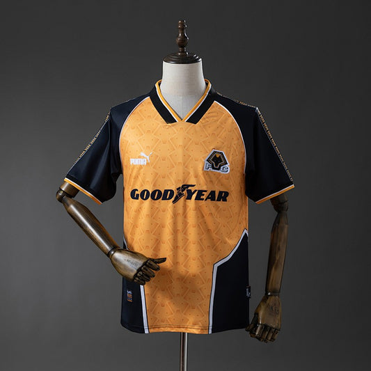 Wolverhampton Wanderers 1996/98 Home Retro Kit front view