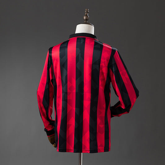 AC Milan 1993/94 Home Long Sleeve Retro Kit back view