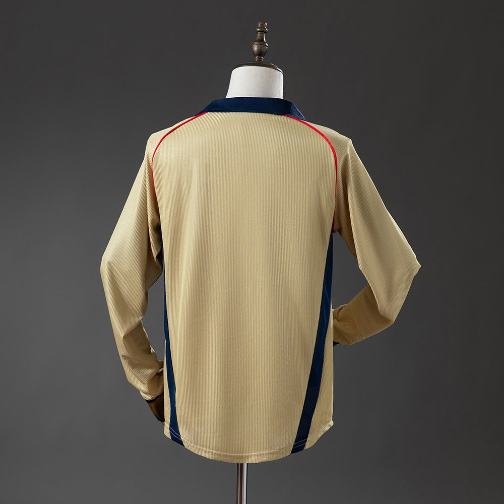 Arsenal 2001/02 Away Long Sleeve Retro Kit back view