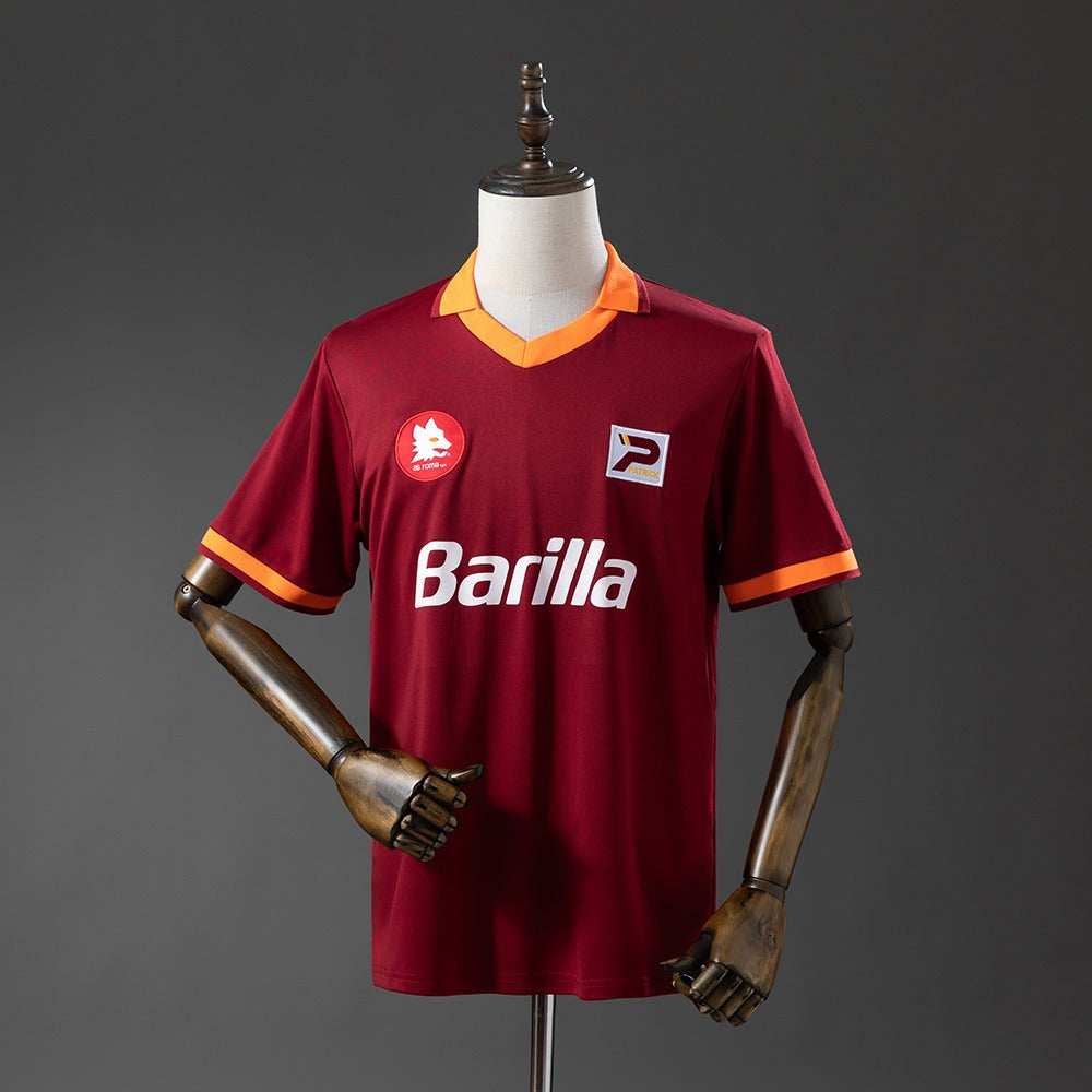 AS Roma 1982/83 Home Retro Kit front view