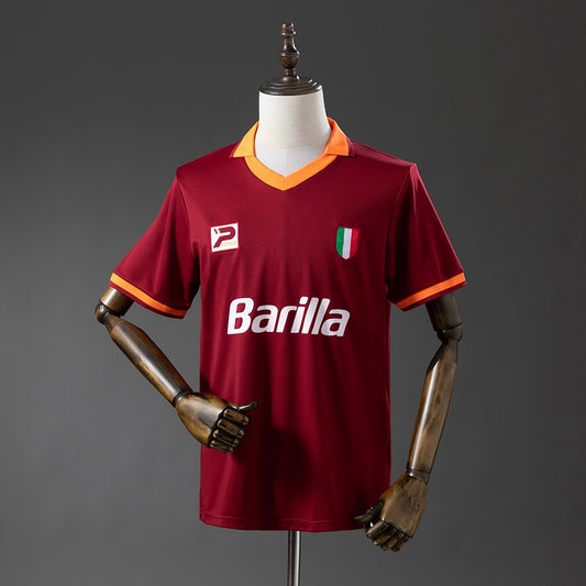 AS Roma 1983/84 Home Retro Kit front view