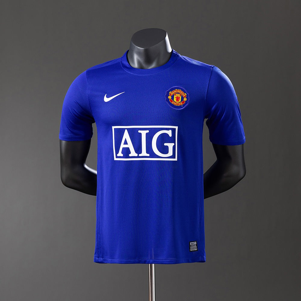 Manchester United 2008/09 Away Player Retro Kit front view