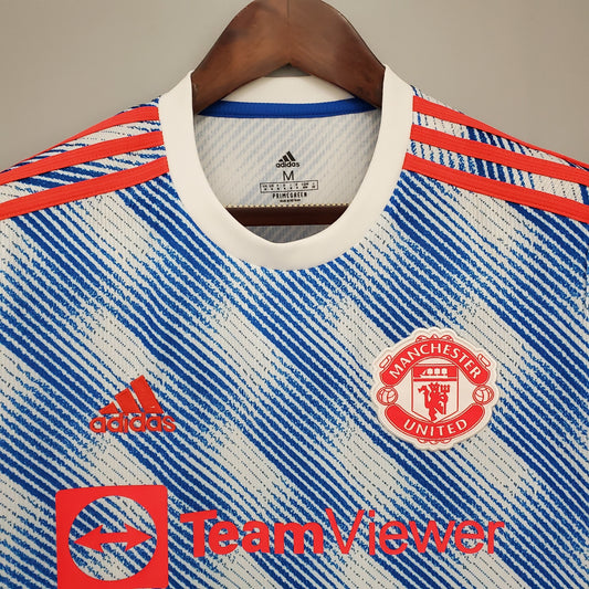 Manchester United 2021/22 Away Retro Kit back view