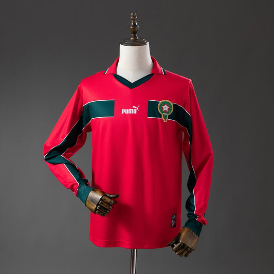 Morocco 1998 Away Long Sleeve Retro Kit front view