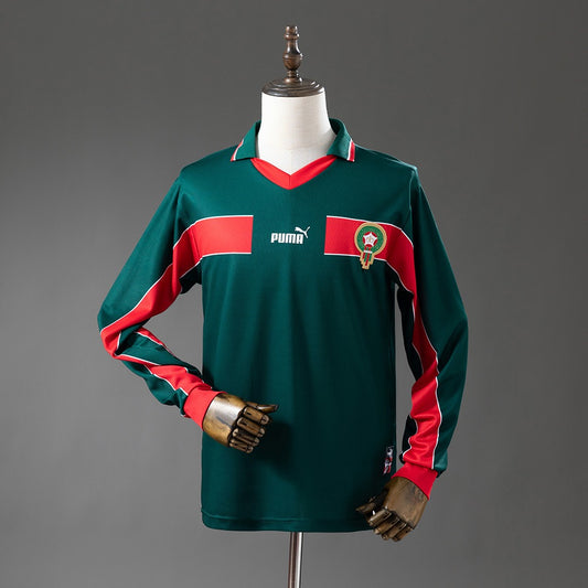 Morocco 1998 Home Long Sleeve Retro Kit front view