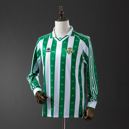 Real Betis 1995/97 Home Long Sleeve Retro Kit front view