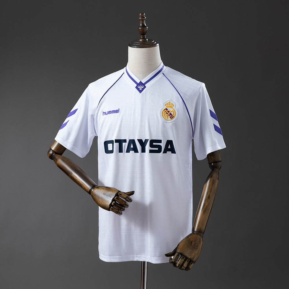 Real Madrid 1990/91 Home Retro Kit front view
