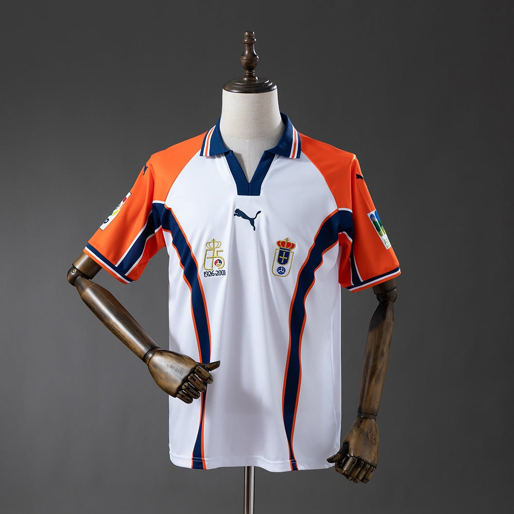Real Oviedo 2001 Away Retro Kit front view