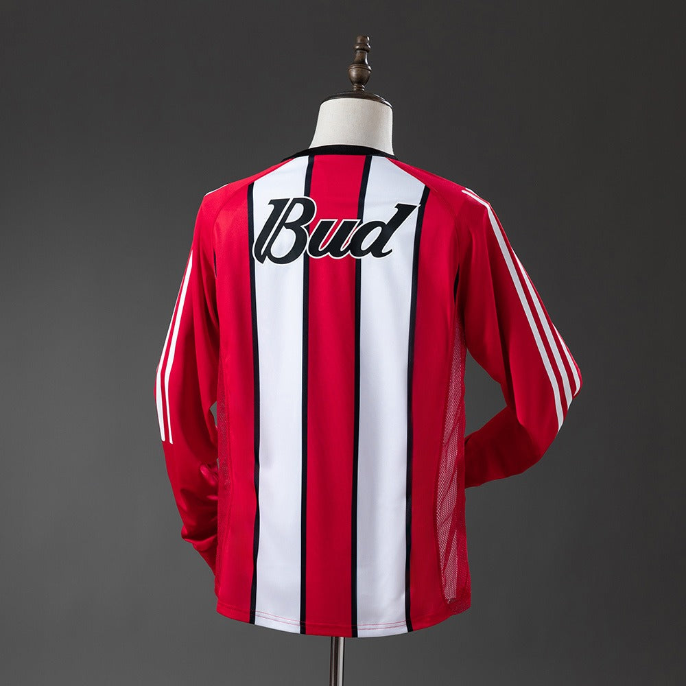 River Plate 2003/04 Away Long Sleeve Retro Kit back view