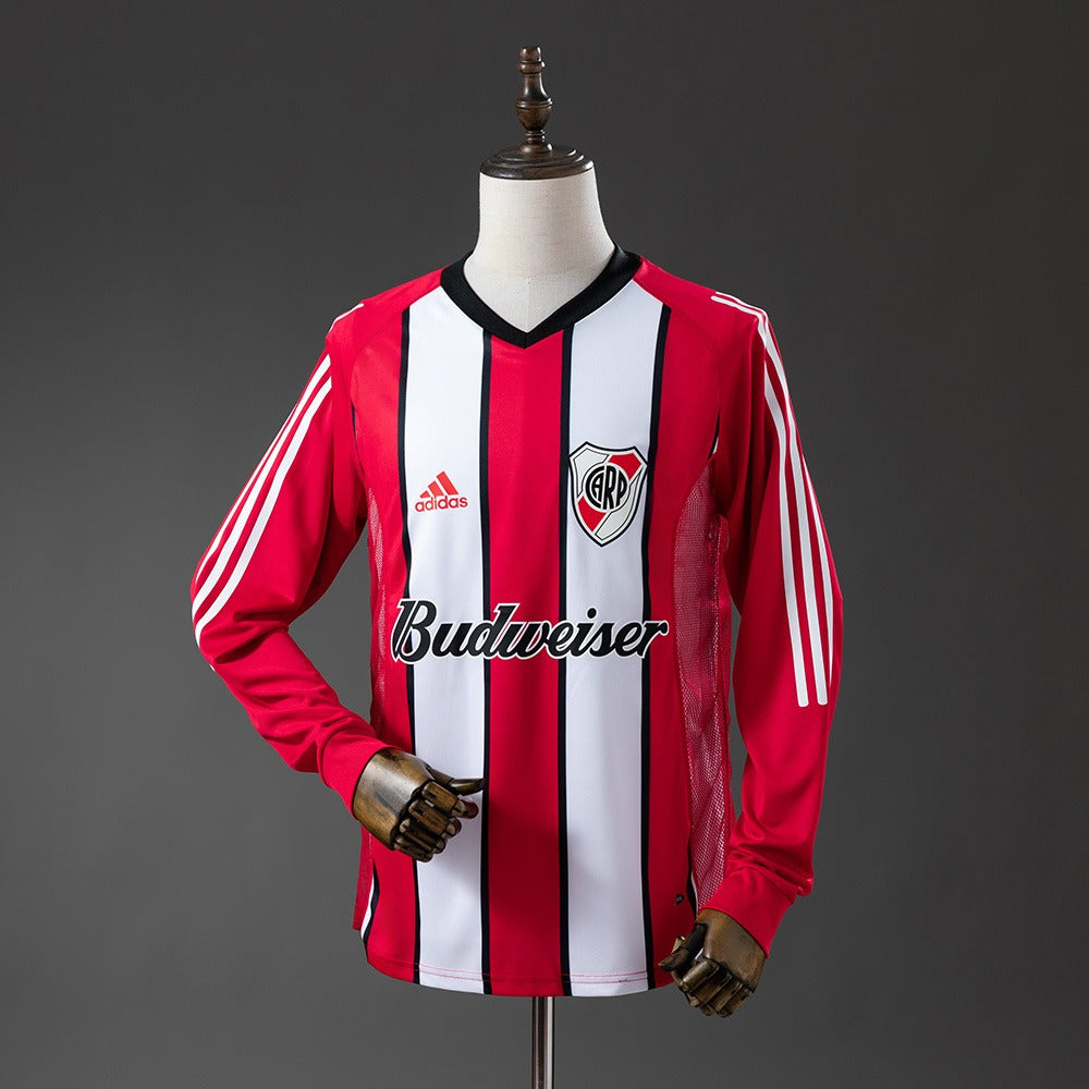 River Plate 2003/04 Away Long Sleeve Retro Kit front view