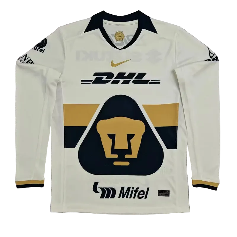 Pumas UNAM Home Replica Long Sleeve Kit 2025/26