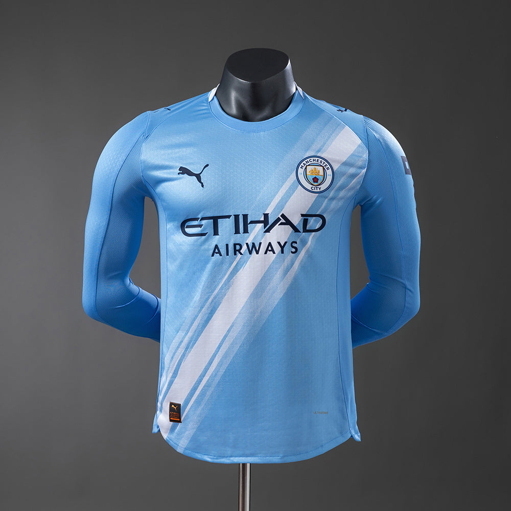 Manchester City Home Player Kit 2025/26 Long Sleeve