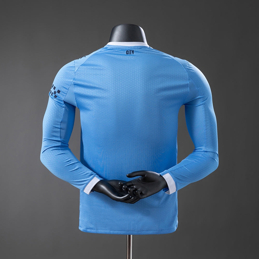 Manchester City Home Player Kit 2025/26 Long Sleeve